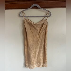 Botanically dyed vintage silk slip